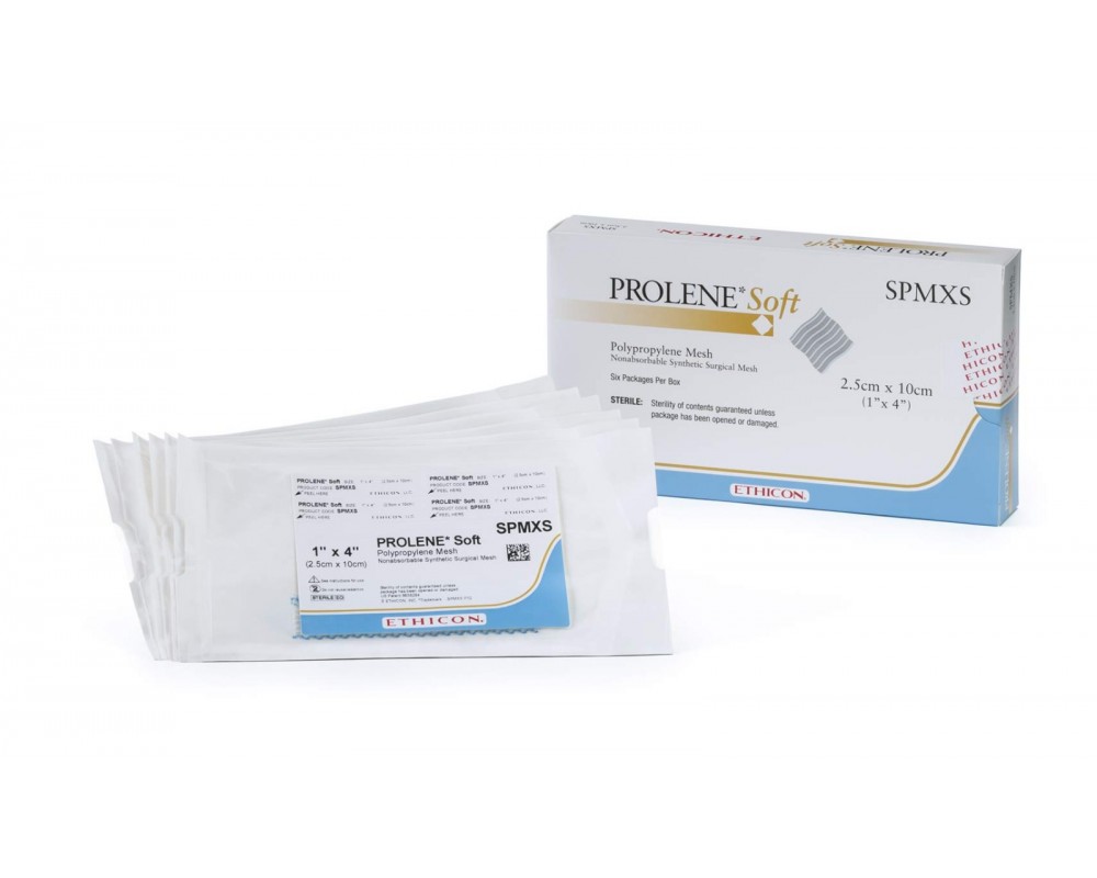 Сетка хирургическая «ПРОЛЕН Софт» (PROLENE Soft): 2.5 х 10.2 см