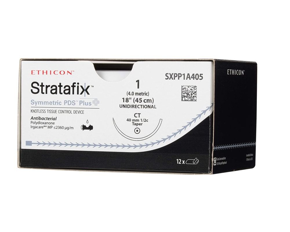 STRATAFIX SYMMETRIC PDS Plus М2 (3-0) с обратно-режущей иглой «PS-1 ». 24 мм. 45 см