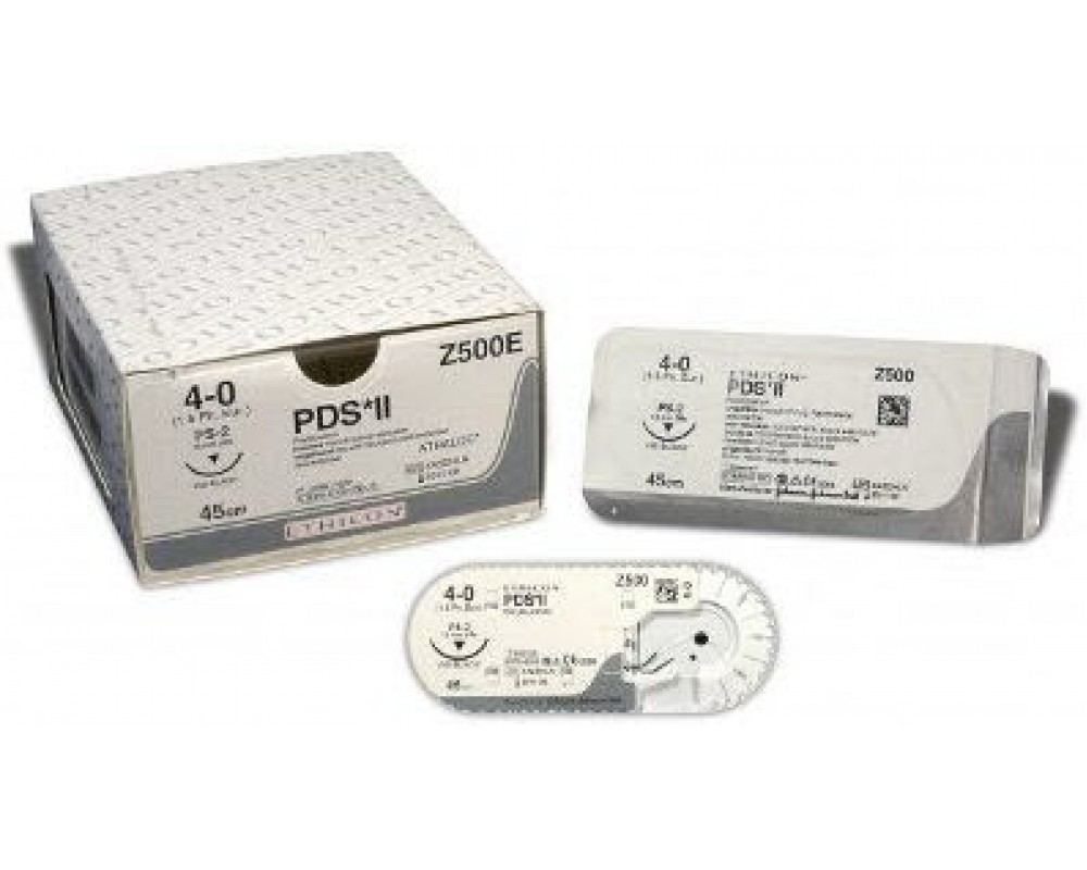 ПДС фиолетовый 70 см М3 (2/00 игла колющая ASH-35